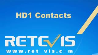 How to setup HD1 CONTACTS [upl. by Ahtinak22]