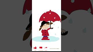 Umbrella Rhymes in English for Kindergarten Kids [upl. by Kellie]