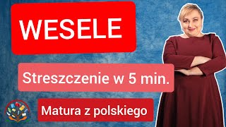 Wesele  streszczenie lektury w 5 minut [upl. by Eimma]