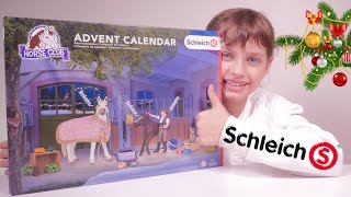 JOUET • Calendrier de lAvent SCHLEICH Horse Club set 97151  Studio Bubble Tea unboxing [upl. by Wiese]