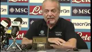 Napoli De Laurentiis Non siamo regina mercato VIDEO [upl. by Bernardi]