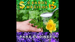 5 Baños Mágicos para Atraer Dinero [upl. by Quinlan]