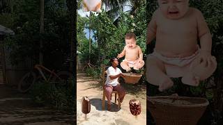 Crying Flying babies catching vs cat amp puppy  Funny magic vfx video 😀😀😀 [upl. by Hobart]