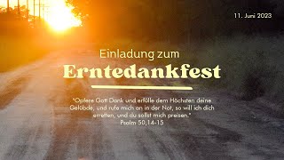 Erntedank  Gottesdienst der KfK Fernheim [upl. by Iddet]