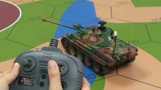 TAMIYA 135 RC TANKPROTO TYPE パンサーG vs T3485 [upl. by Aural439]