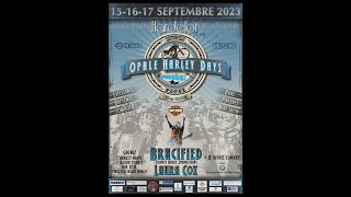 Parade Opale Harley Days  Hardelot  120th anniversary Harley 40th anniversary of the HOG [upl. by Ameg]