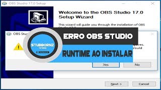 Consertar erro ao instalar OBS studio vcredistx64vcredistx86 Windows 7 8 e 10 [upl. by Ahsila804]