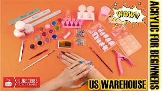 Acrylic Nails Kit For Beginner  Coscelia Acrylic Nail Art Kit  Supplies Needed To Do Nails [upl. by Karee]