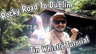 Rocky Road to Dublin  Tin Whistle Tutorial with Tabs [upl. by Idnahs885]