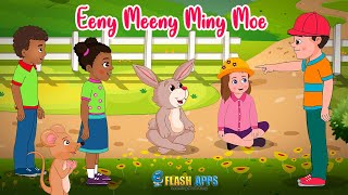 Eeny Meeny Miny Moe Nursery Rhymes by EFlashApps [upl. by Marcelle402]