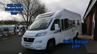 £65000 Motorhome Tour  Swift 694 Escape Motorhome Tour [upl. by Jamnes]