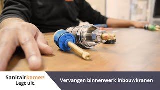 Hoe vervang ik het binnenwerk van een inbouwkraan  Sanitairkamernl [upl. by Wheaton]