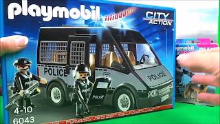 🚔 Playmobil POLICE RIOT VAN 6043 Toy Review 🚨 [upl. by Latsyrcal819]