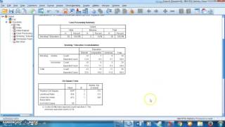 SPSS تحليل إحصائي اختبار كاي تربيع للاستقلالية [upl. by Reinwald871]