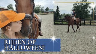 Eindelijk weer trainen met Halloween  PaardenpraatTV [upl. by Vicky]