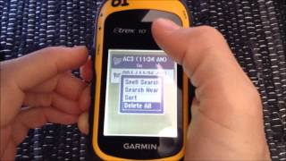 Garmin eTrex10 GPS  Deleting tracks waypoints and routes [upl. by Zeitler]