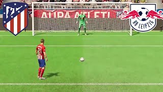 ATLETICO MADRID vs RB LEIPZIG Penalty CHAMPIONS LEAGUE 2024 SIMULAÇÃO FUTEBOL EA FC 24 [upl. by Atibat]