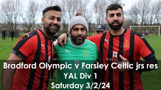 Match highlights Bradford Olympic v Farsley Celtic juniors res [upl. by Sherj]