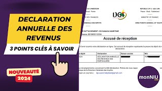 La déclaration annuelle des revenus des particuliers en 3 étapes [upl. by Gregg697]