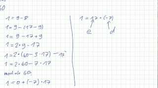 Mathematik für Informatik Studenten 60  RSA  Beispiel [upl. by Anyt]