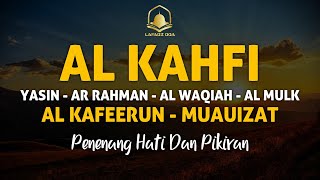 Bacaan Alquran  alkahfi yasin alwaqia arrahman almulk alkafeerun almuauizat  penenang hati [upl. by Aelgna]