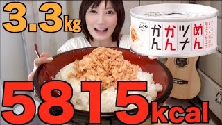 【大食い】ツナマヨでごはん８合【木下ゆうか】quot7lbquotTuna mayonnaise rice  Japanese girl attempts gluttonous challenge [upl. by Zackariah]