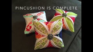 Cathedral Window Pincushion Tutorial [upl. by Ahsienak357]