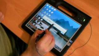 Windows 7 on Motion Computing F5 Tablet PC [upl. by Annaohj]