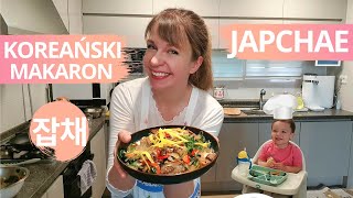 przepis na KOREAŃSKI MAKARON JAPCHAE  najlepsze koreańskie danie z makaronem  Pierogi z Kimchi [upl. by Brenna112]