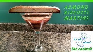 Almond Biscotti Martini  Home bartending Home mixology [upl. by Atrice]