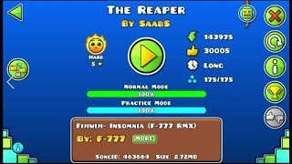 Geometry Dash  The Reaper by SaabS [upl. by Kentiggerma]