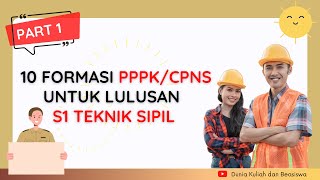 FORMASI CPNS PPPK S1 TEKNIK SIPIL 2023  TERBARU EKSKLUSIF [upl. by Oderfodog718]