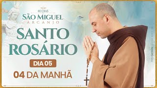 Santo Rosário  40 Dias com São Miguel Arcanjo 2024  0400  5° Dia  Live Ao vivo [upl. by Odnomyar192]