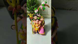 Diy Super Clay Se ganpati bappa 🙏shorts ganpatibappamorya shivparvati ganeshchaturthi [upl. by Osmen685]