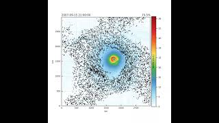 Particle tracing over tropical cyclone simulation [upl. by Vihs]