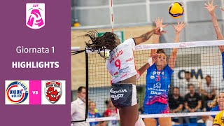 Pinerolo  Cuneo  Highlights  1 Giornata Campionato 2324  Lega Volley Femminile [upl. by Ayerim]