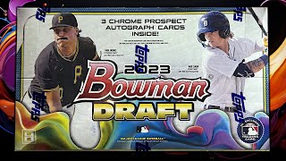 ITS BOWMAN DRAFT DAY RIPPIN NEW BASEBALL CARDS [upl. by Philly51]