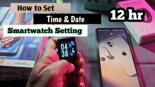 ID 116 Smartwatch Setting  How to set time ampdate on Smartwatch  Smartwatch ka time set kare [upl. by Sower181]