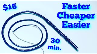 How to Make an Instant Bullwhip  The Simplest Paracord Whip Tutorial [upl. by Nivrek]