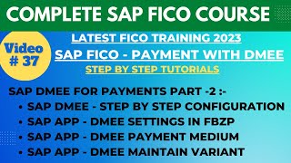 SAP FICO Class  38  DMEE Nodes Changes  DMEE XML File Generation  DMEE XML File for Payment [upl. by Zilber]