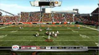 Madden NFL 11  Online Gameplay Highlights  Cincinnati Bengals [upl. by Arukas]