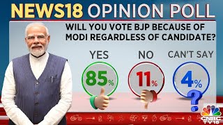 News18 Opinion Poll 80 Of Voters Satisfied With Central Govt NDA To Win 174 Out Of 242 Seats [upl. by Cox]