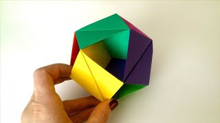 Origami Octahedron  Learn How To Make Octahedron Step By Step Instructions [upl. by Ettenor718]