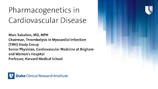 Pharmacogenetics in Cardiovascular Disease [upl. by Ruscio]