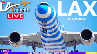 🔴LIVE LAX Airport  LAX LIVE  LAX Plane Spotting [upl. by Ahtram480]