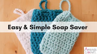 Easy amp Simple Soap Saver  Quick Soap Bag  Beginner Crochet Tutorial [upl. by Llevert]