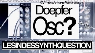 DOEPFER A100 Modular  Weird Sounds  VCO QUESTION [upl. by Enajharas]