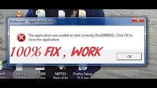 FiX The application was unable to start correctly Firefox Opera not Working [upl. by Nirrok]