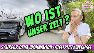 Riesen Schreck beim WohnmobilStellplatzWechsel in Spanien [upl. by Jessabell]