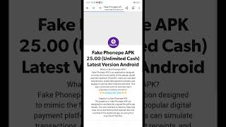 Fake Phonepe Apk 2024  Fake Phonepe Apk Download  Fake Phonepe Kaise Download Kare phoneinfo [upl. by Ayatal]